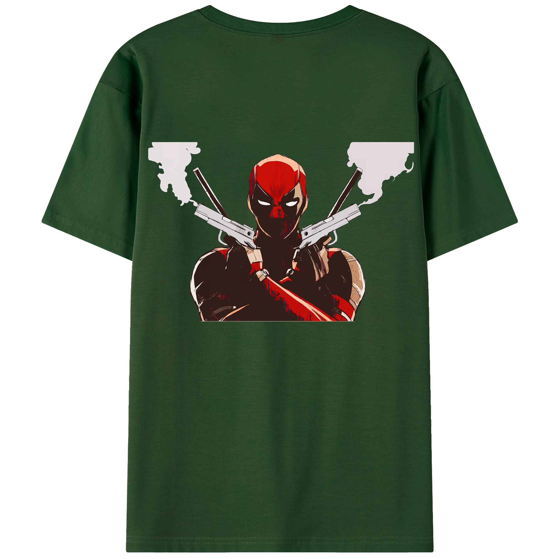 （画像用） Deadpool デッドプール 綿100％半袖Tシャツ（背面プリント）